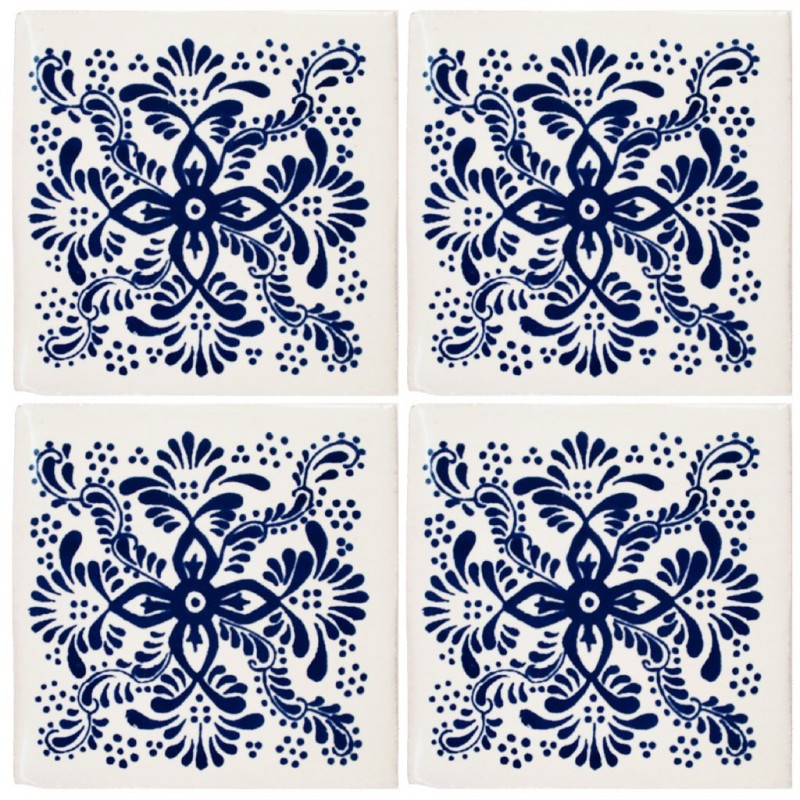 Lluvia Azul - 10x10cm Fliese