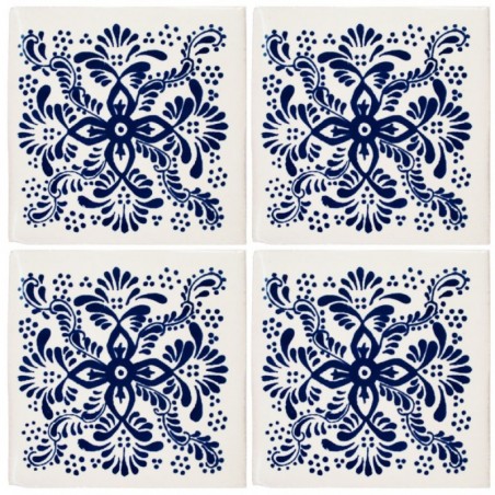 Lluvia Azul - 10x10cm Fliese