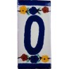 0 Zahl - 5x10cm Fliese