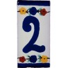 2 Zahl - 5x10cm Fliese