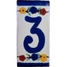 3 Zahl - 5x10cm Fliese