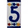 5 Zahl - 5x10cm Fliese