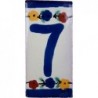 7 Zahl - 5x10cm Fliese