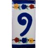 9 Zahl - 5x10cm Fliese