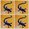 Lagartija Azul f/Mostaza - 10x10cm Fliese