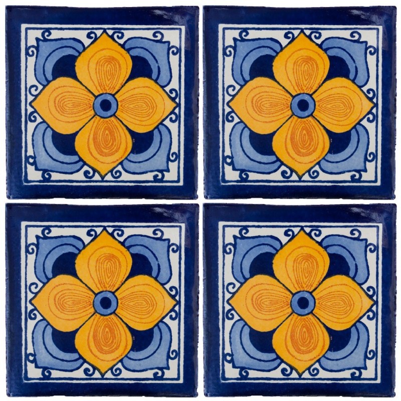 Flor Arabe - 10x10cm Fliese