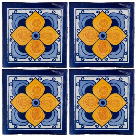 Flor Arabe - 10x10cm Fliese