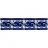 Gusano Azul - 10x10cm Fliese