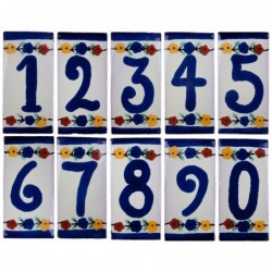 Zahlen - 5x10cm Fliese