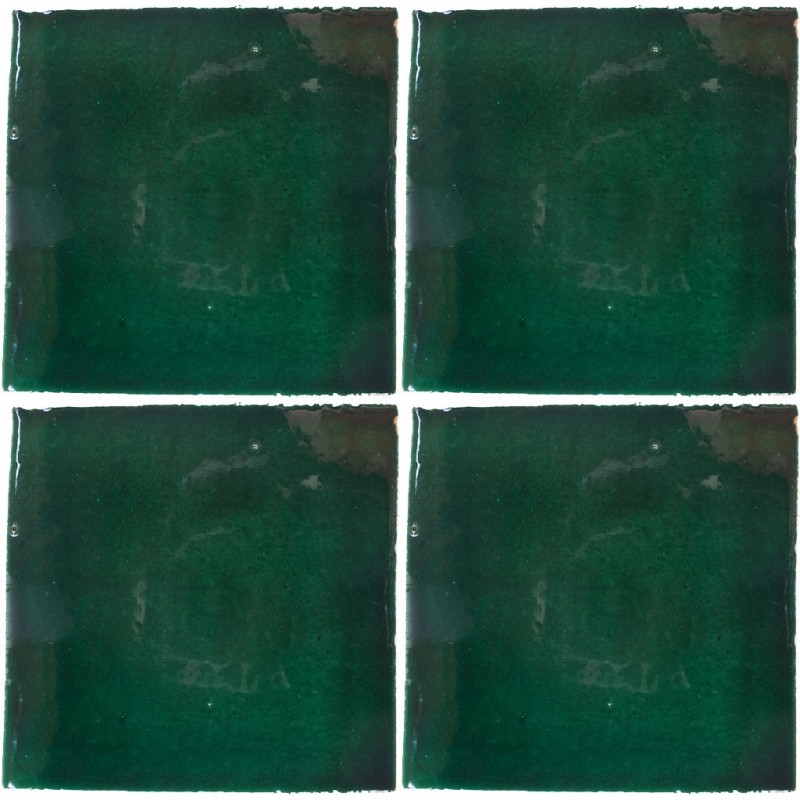 Verde Brillante - 10x10cm Fliese