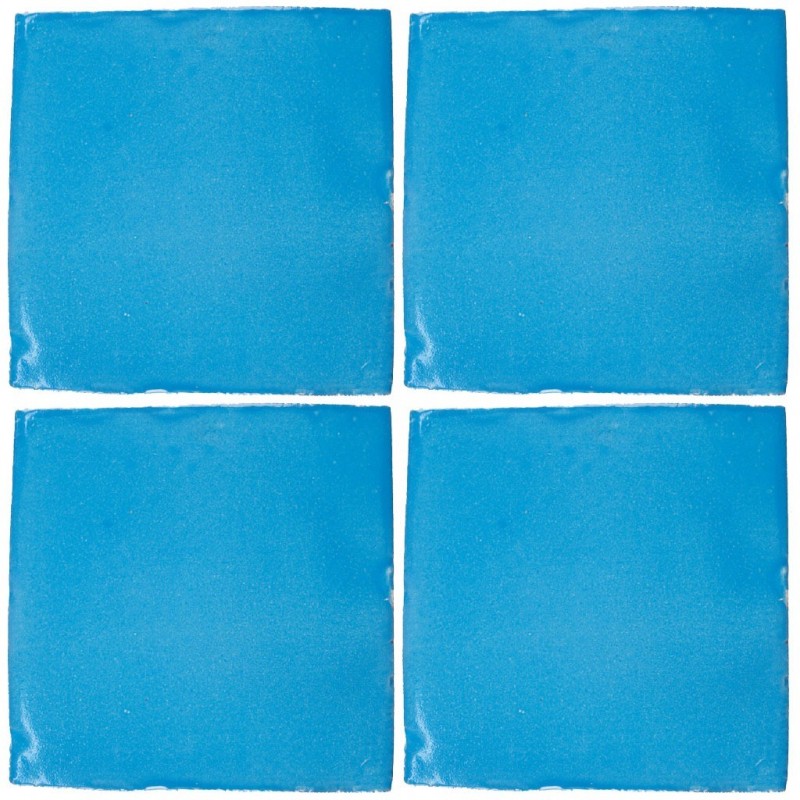 Azul Turquesa - 10x10cm Fliese