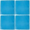 Azul Turquesa - 10x10cm Fliese