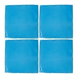 Azul Turquesa - 10x10cm Fliese