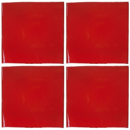 Rojo Brillante - 10x10cm Fliese
