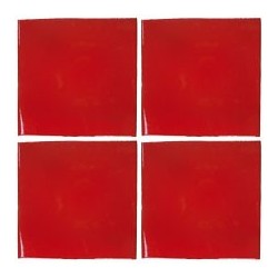 Rojo Brillante - 10x10cm Fliese