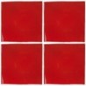Rojo Brillante - 10x10cm Fliese