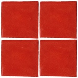 Rojo Deslavado - 10x10cm Fliese