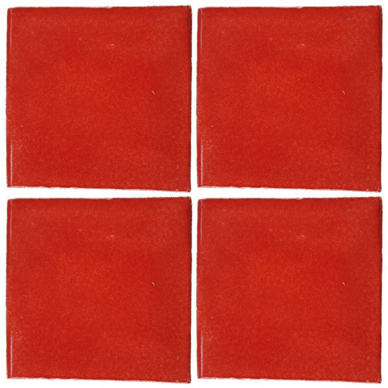 Rojo Deslavado - 10x10cm Fliese