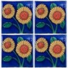 Girasol doble - 10x10cm Fliese