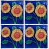 Girasol doble - 10x10cm Fliese