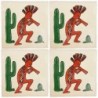 Kokopelli f/Blanco - 10x10cm Fliese
