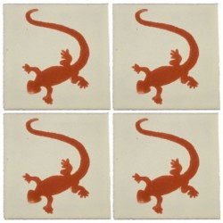 Lagartija Terracota - 10x10cm Fliese