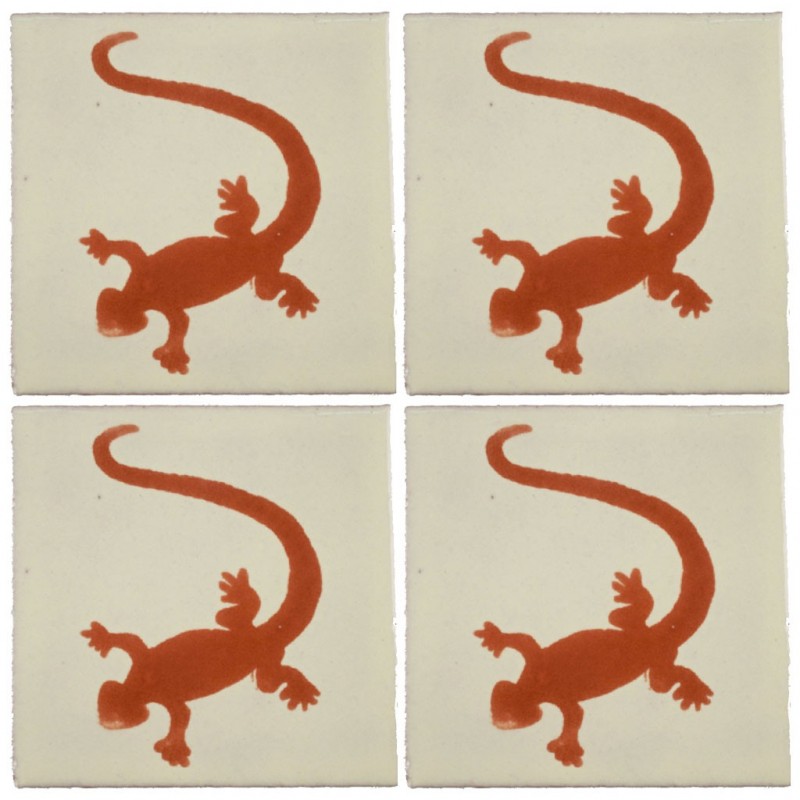 Lagartija Terracota - 10x10cm Fliese