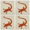 Lagartija Terracota - 10x10cm Fliese