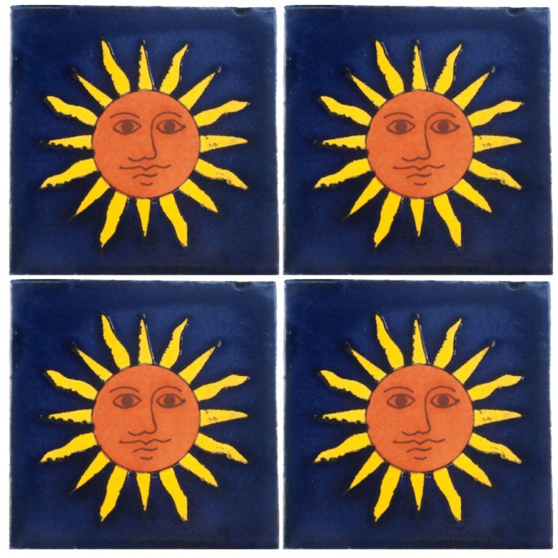 Sol de Rayos - 10x10cm Fliese