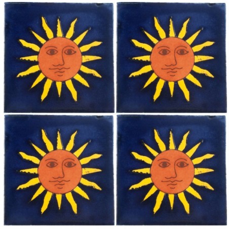 Sol de Rayos - 10x10cm Fliese