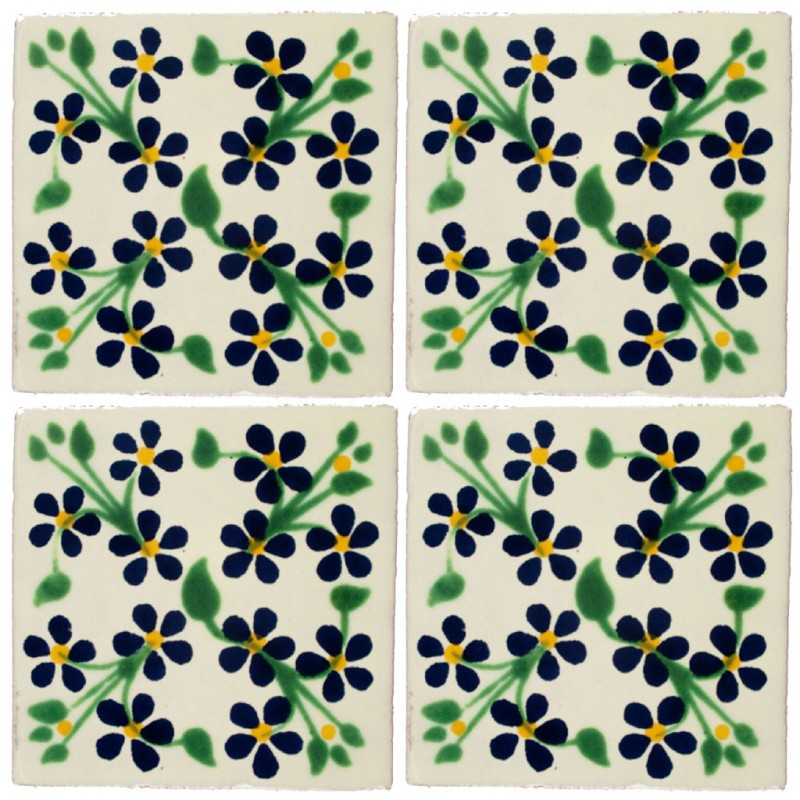 Violetas - 10x10cm Fliese