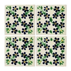 Violetas - 10x10cm Fliese