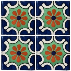 Arabesco Azul - 10x10cm Fliese