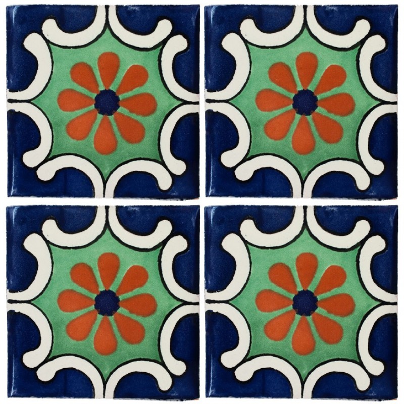 Arabesco Azul - 10x10cm Fliese