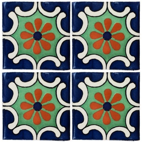 Arabesco Azul - 10x10cm Fliese