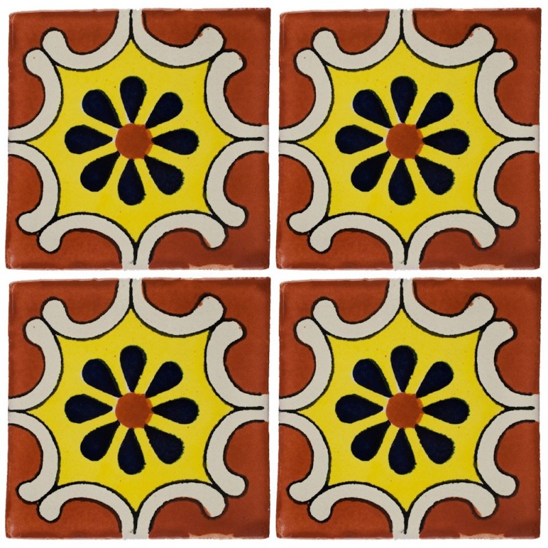 Arabesco Terracota - 10x10cm Fliese