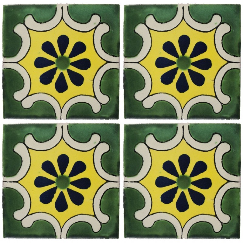 Arabesco Verde - 10x10cm Fliese