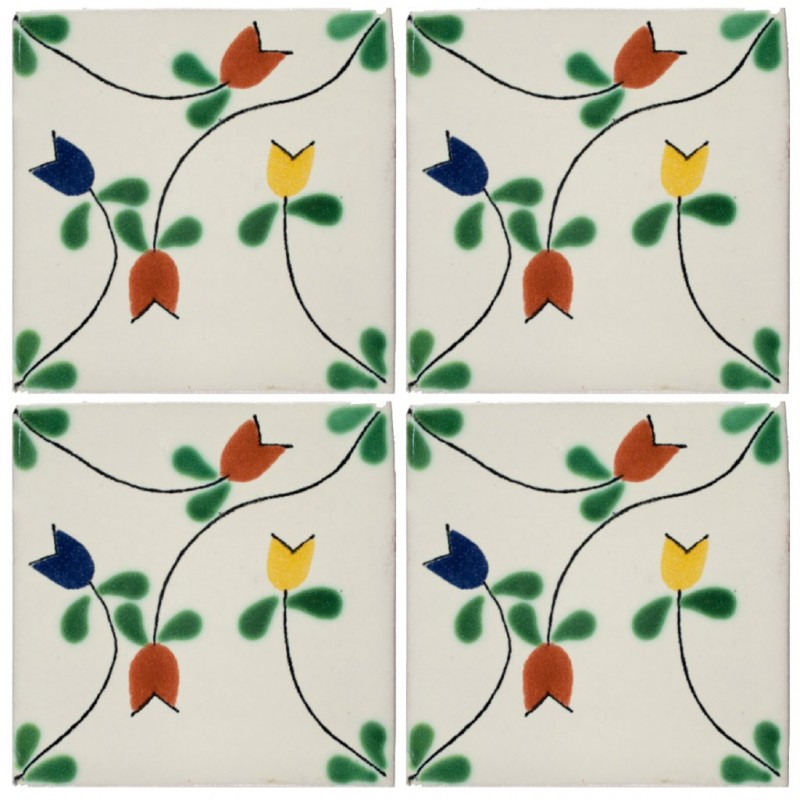 Tulipanes encontrados - 10x10cm Fliese