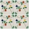Tulipanes encontrados - 10x10cm Fliese