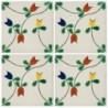 Tulipanes encontrados - 10x10cm Fliese