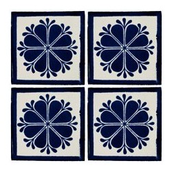 Amapola Azul c/Pistilo - 10x10cm Fliese