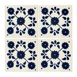 Margarita Azul - 10x10cm Fliese