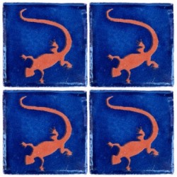 Lagartija Terracota - 5x5cm Fliese