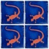 Lagartija Terracota - 5x5cm Fliese
