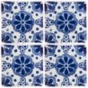Lazo Azul - 5x5cm Fliese