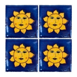 Sol Fdo Azul - 5x5cm Fliese