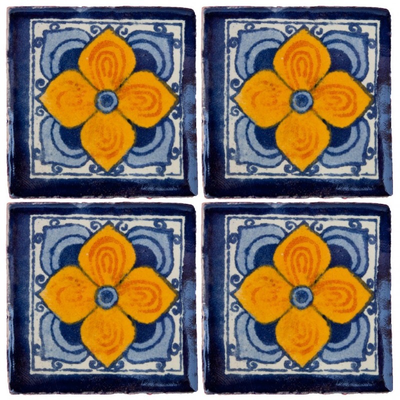 Flor arabe - 5x5cm Fliese