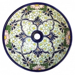 Flores Verdes 128 AGUA MEDIO Aufsatzwaschbecken - Ø 39 cm