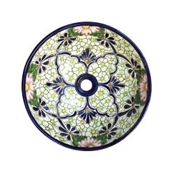 Flores Verdes 128 AGUA MEDIO Aufsatzwaschbecken - Ø 39 cm