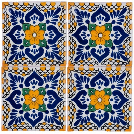 Flor Amarilla - 10x10cm Fliese